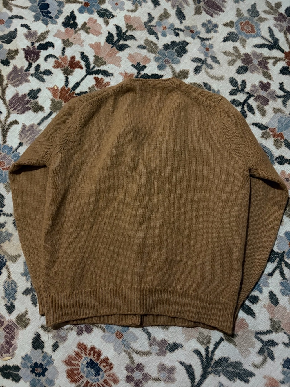 Vintage Alan Paine 100% Camel Hair Cardigan Size 40 Made in England Quiet Luxury - Picture 5 of 5